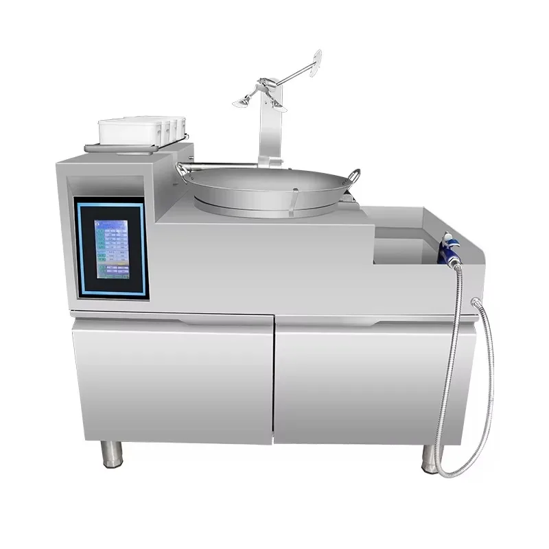 Intelligent Automatic Cooking Robot Commercial Kitchen Equipment Central Kitchen Stove Stainless Steel 304 5kw Power