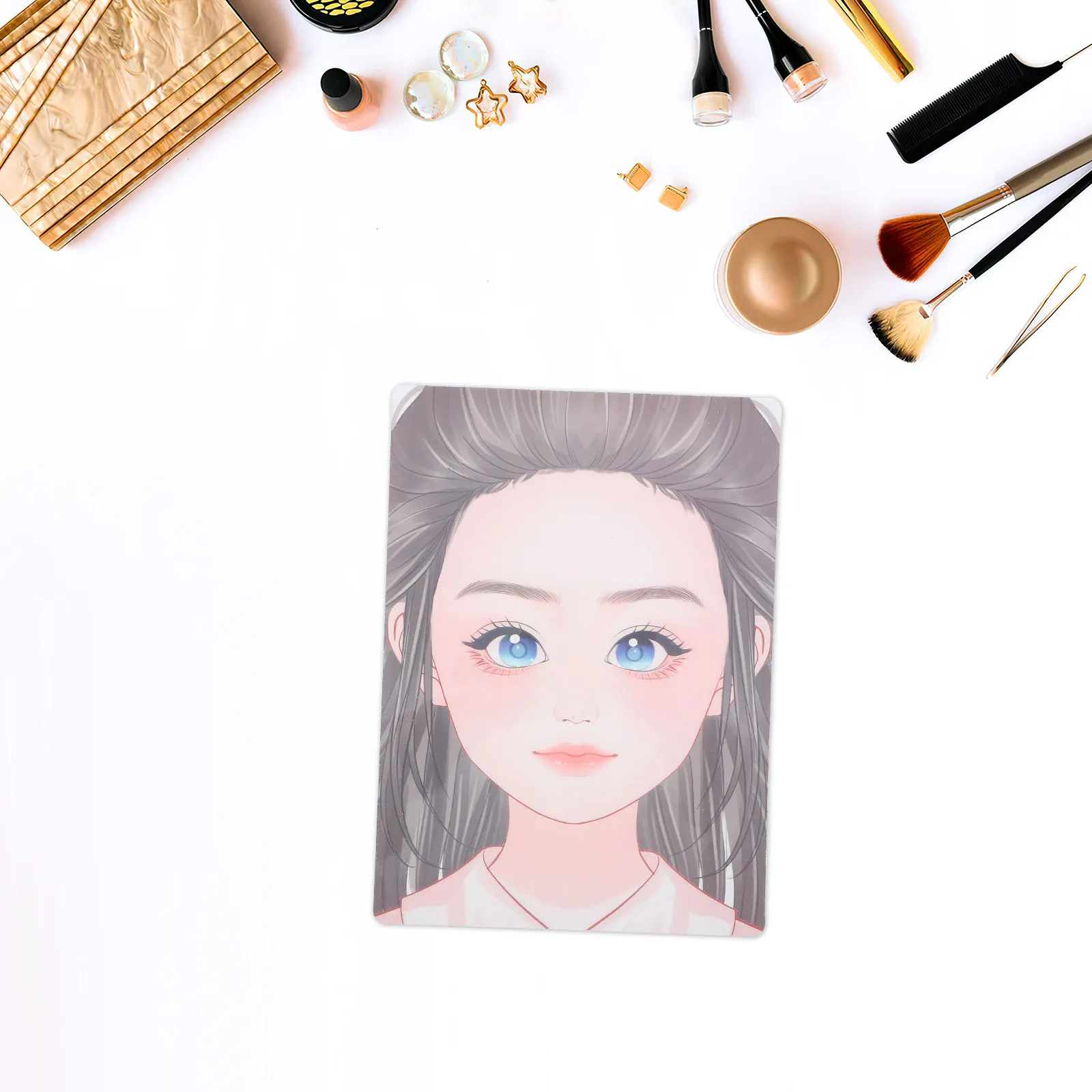 

Доска для практики рисования на лице, прочная, многоразовая, моющаяся, с гладкой поверхностью, форма для рисования, инструмент для тренировки макияжа для художников