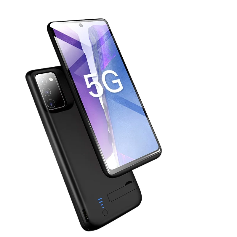 6000mAh for Samsung Note20/20U Back Clip Battery Power Bank Wireless Charger Case