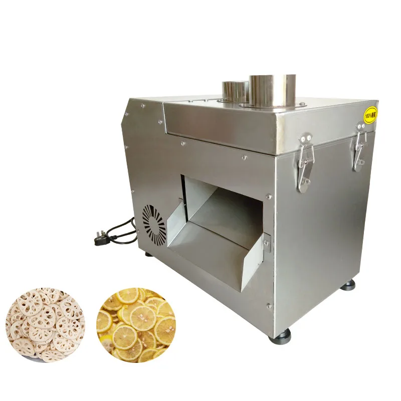 Automatic Lotus Root Slicer Cutter Commercial Potato Chips Cutting Machine Electric Onion Lemon Orange Slicing