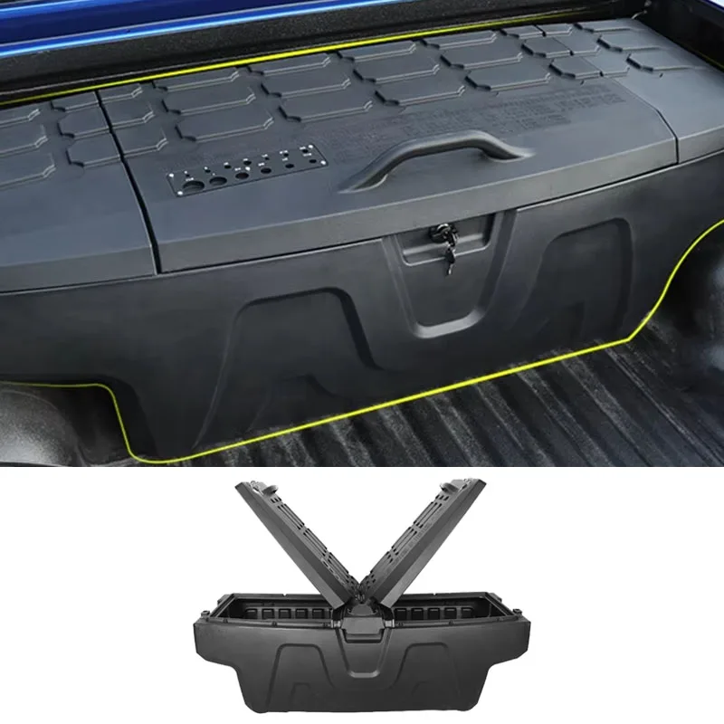 For Great Wall Poer Gwm Poer 2019-2026 Pickup Cars Tackle Container Box Holder ABS Plastic Organizer Car Trunk Storage Supplies