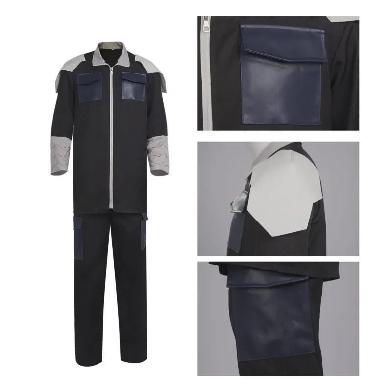 AKaiju No.8 霊崎双城コスプレ衣装ブラックチームユニフォームアニメキャラクターロールプレイ衣装木古る木野宮ハロウィンパーティー