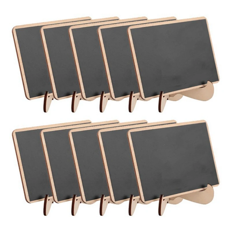 Mini Chalkboard ป้ายป้าย,20แพ็คกรอบขาตั้งไม้กระดานดำสำหรับบุฟเฟ่ต์อาหารป้ายงานแต่งงานการ์ด