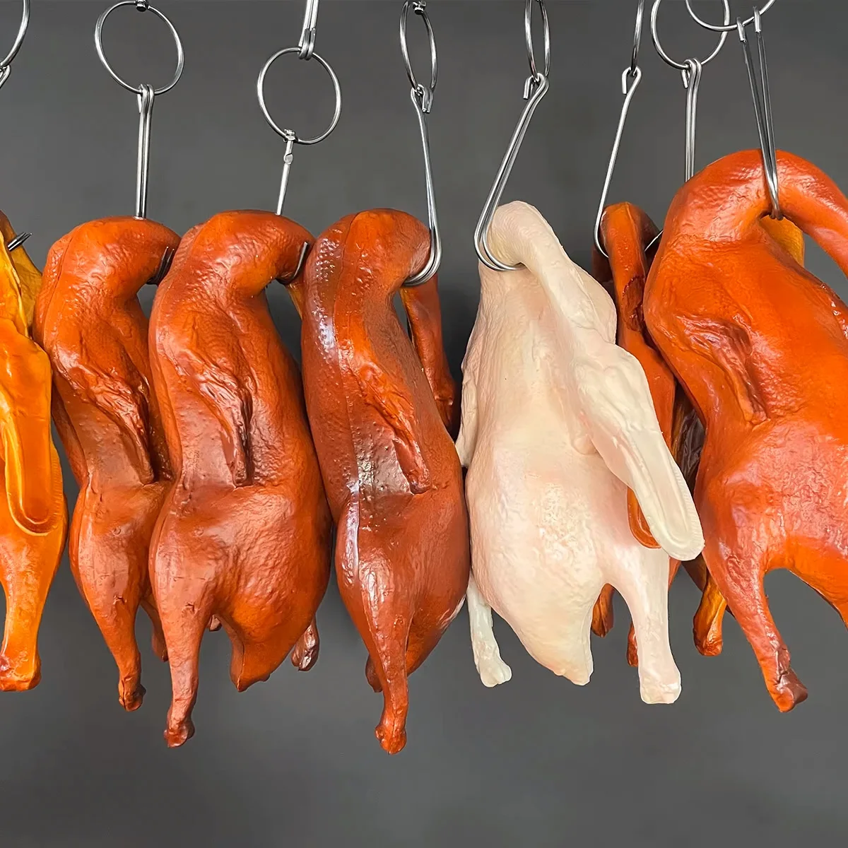 

11-Inch Realistic Fake Roast Duck - Lifelike Food Model Prop for Photography, Kitchen Display, and Home Decoration