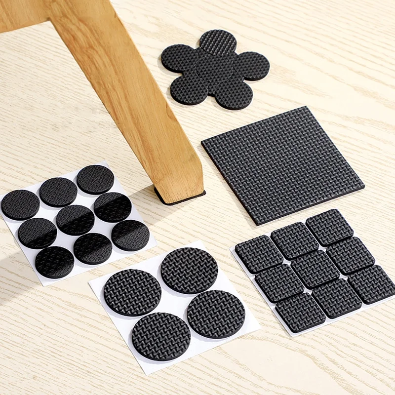 2-48PCS Self Adhesive Chair Table Leg Felt Pads Furniture Foot Mat Sticker Floor Scratch Protector Cover Carpet Anti Slip Bumper