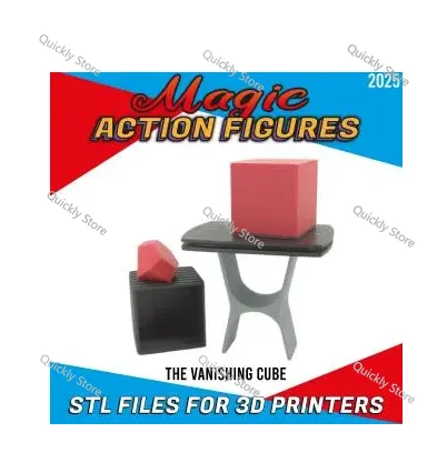 The Vanishing Cube - 3D Printable Action figure CREATIVITY LAB Magic tricks (Instant Download) Quickly send