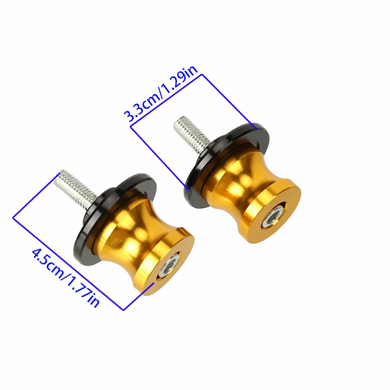 Multi color optional aluminum alloy starting screw for motorcycle and sports car CNC rear starting screw