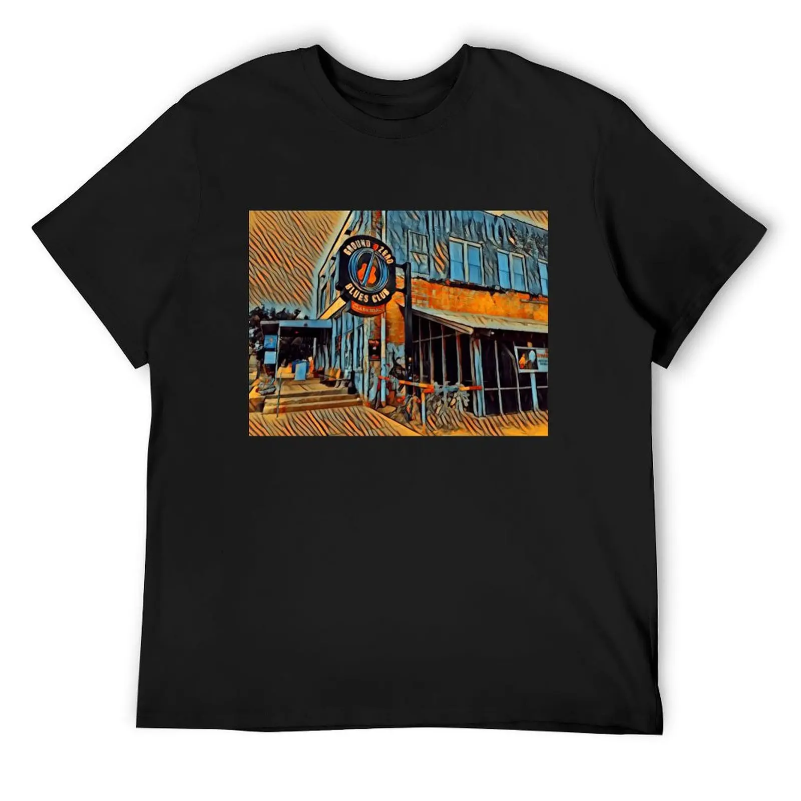 

Ground Zero Blues Club, Clarksdale, Mississippi T-Shirt sports fans customs design your own compression shirt men