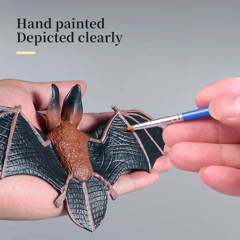 Grande Figurine d'animal de Simulation de chauve-souris, jouet d'apprentissage cognitif Miniature pour enfants, cadeau de Collection décoratif