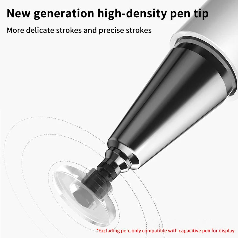 Universal Transparent Disc Stylus Nano Silicone Replacement Nibs For Ipad Universal Capacitive Touch Pencil image 2