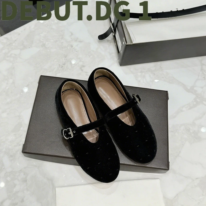 Luxury Velvet Loafers Women Flat Mule Slippers Genuine Sheepskin Lining Simple Elegant Slip on Shoes for Spring Autumn Casual
