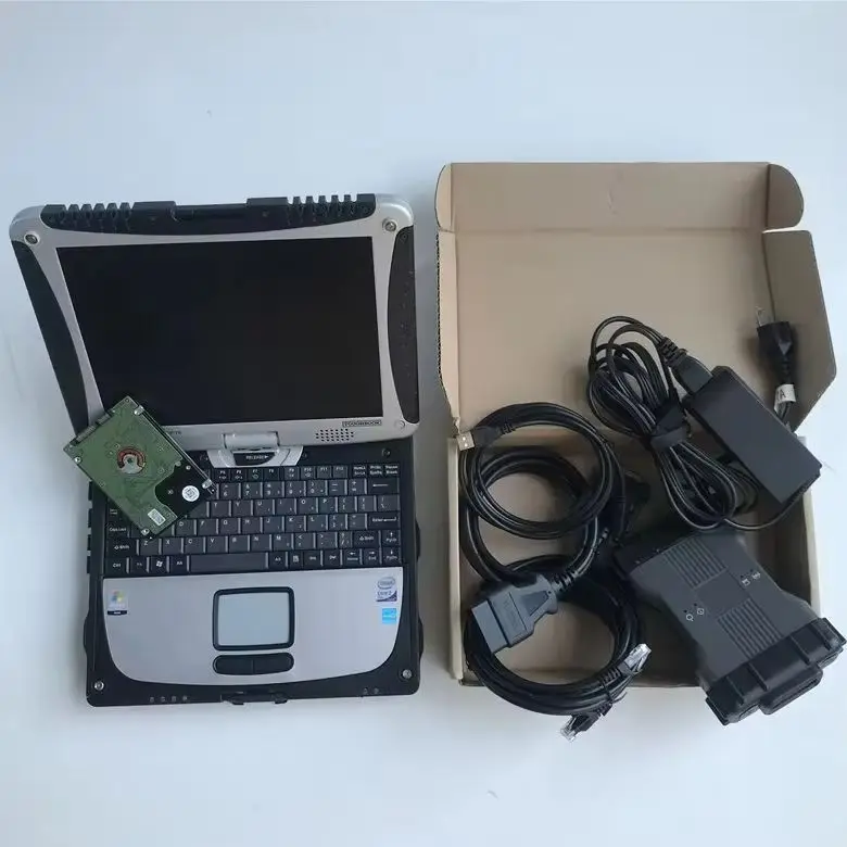 

V03.2025 Программное обеспечение 320 ГБ HDD MB Star C6 SD C6 VCI Диагностический инструмент DOIP 90% Новый ноутбук CF19 4G RAM Wi-Fi Инструмент для ремонта автомобиля