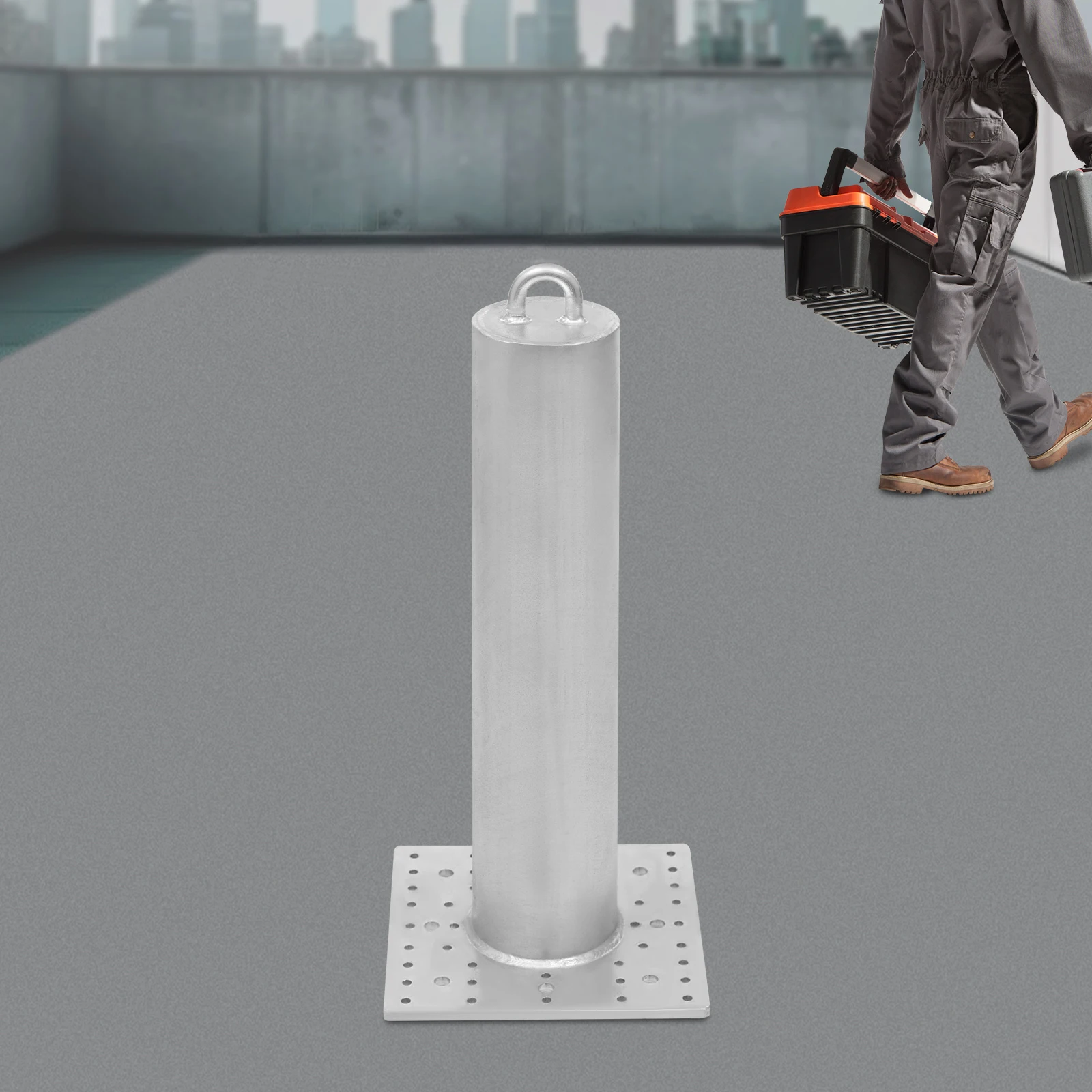 

[Commercial Roof Anchor] Standing Commercial Roof Anchor - Heavy-Duty Steel - Indoor Outdoor - Sturdy Reliable