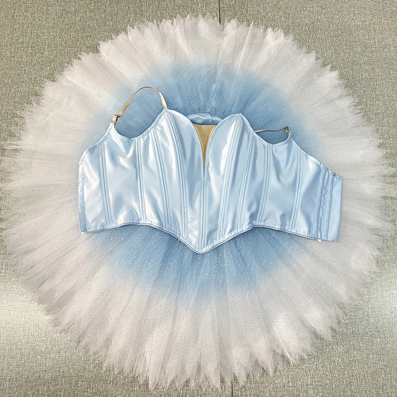 High quality ballet tutu professional white Split without decoration pancake tutu ballet classical No elasticity 11 layers 0456