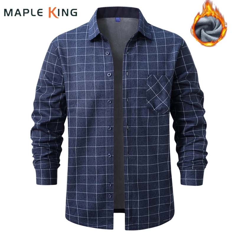 

Мужская модная одежда, толстые теплые флисовые клетчатые рубашки, винтажные уличные повседневные рубашки с длинными рукавами, мужские повседневные деловые кардиганы, рубашки