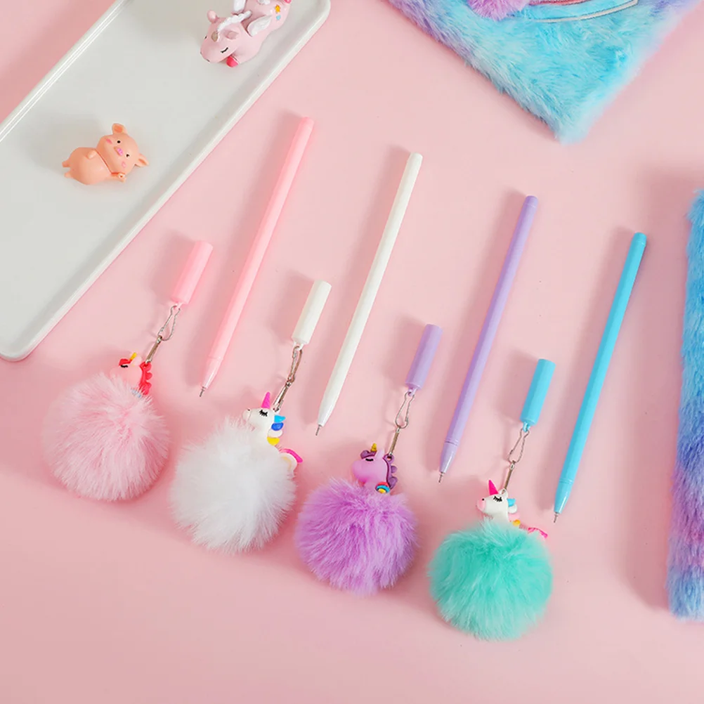 

4pcs Cartoon Shaped Pens for Girls Kids Adorable Writing Ballpoint Gel Pen Student
