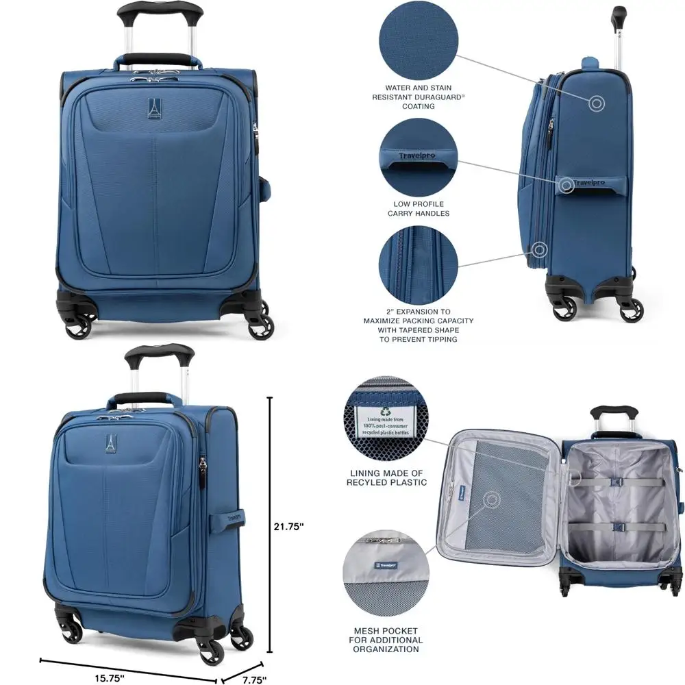 

Легкая расширяемая 4-колесная ручная кладь Spinner для мужчин и женщин, международный дорожный чемодан