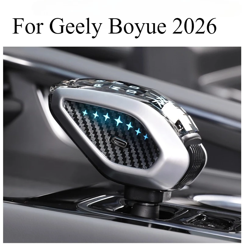 Crystal Gear Shift Knob Lever For Geely Boyue 2026 Automatic Crystal Gear Handle