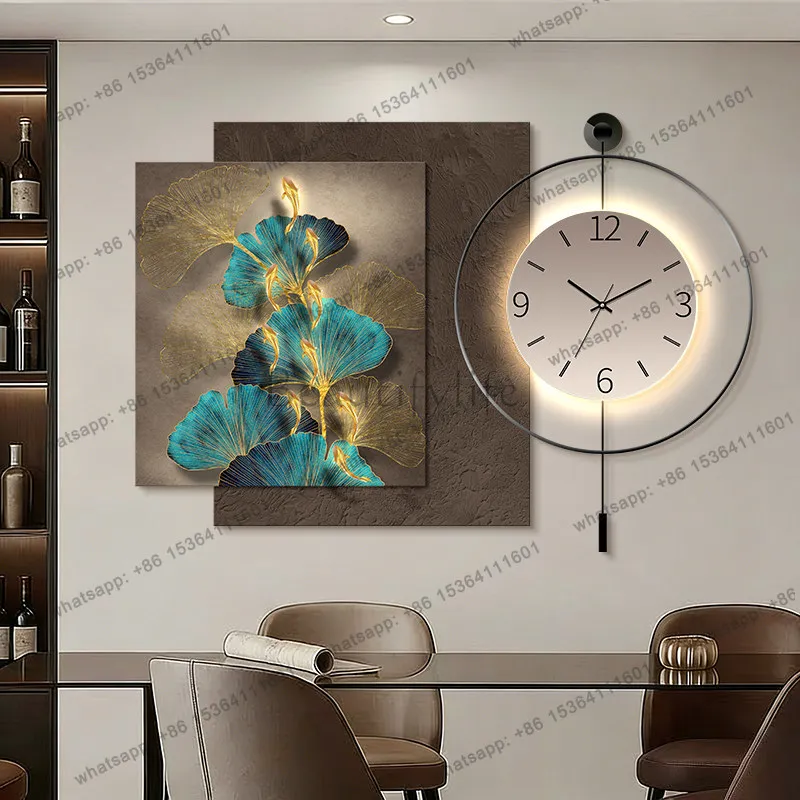 PG Design Kitchen Wall Clocks Digital Fashion Creative Aesthetic Art Mural Clock Wall Luxury Interior Wanduhr Room Decorations