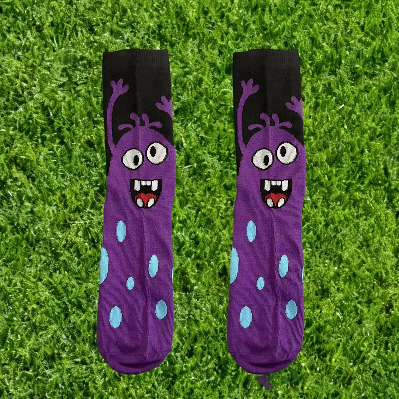 1/5/10 Pairs Character Cartoon Monster Emoticon Cute Cosplay Mid-Calf Socks Unisex