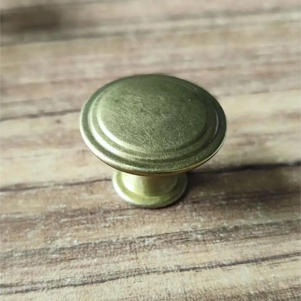 Zinc Alloy Round Drawer Knobs Antique Style Furniture Handles Floral Cabinet Pulls Decorative Hardware For Dresser Wardrobe