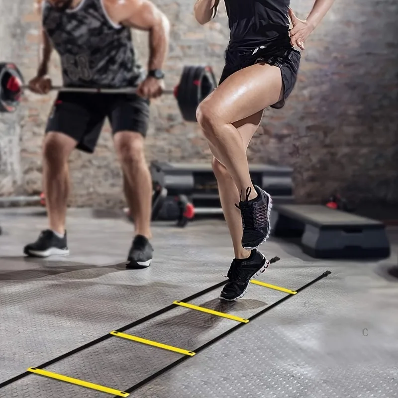 Speed Training Agility Ladder With Nylon Strap - Improve Footwork, Speed, And Coordination For Football And Fitness Training