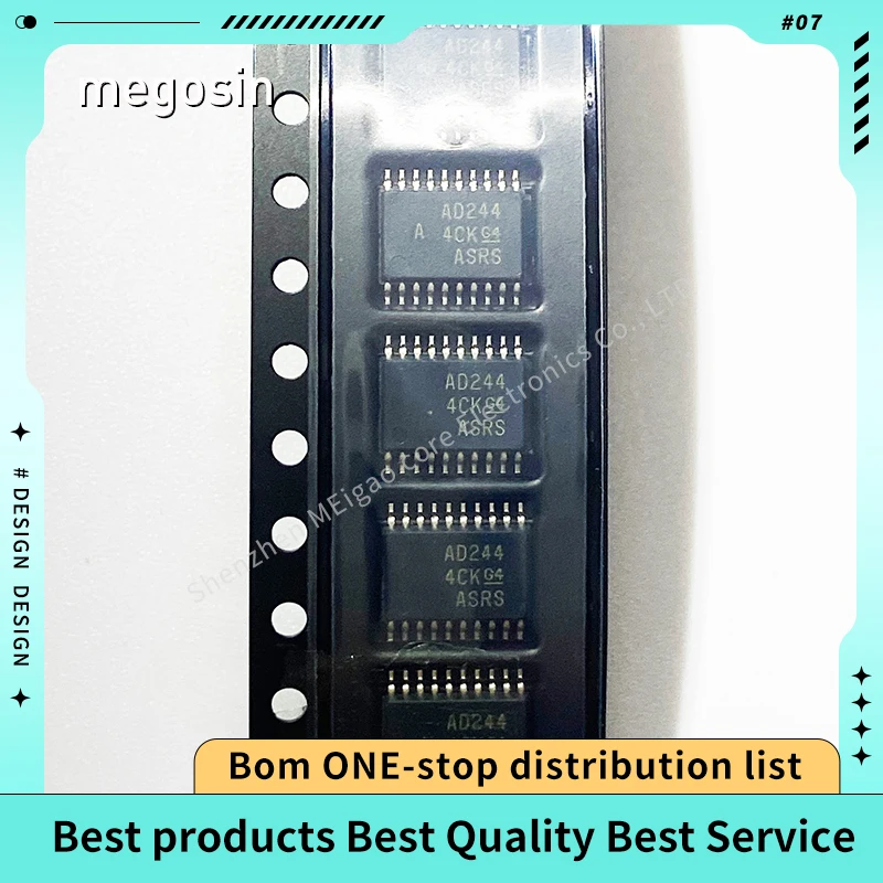 10pcs/lot SN74ACT244PWR SN74ACT244 screen printing AD244 TSSOP-20 Three-state output eight-channel buffer/driver chip