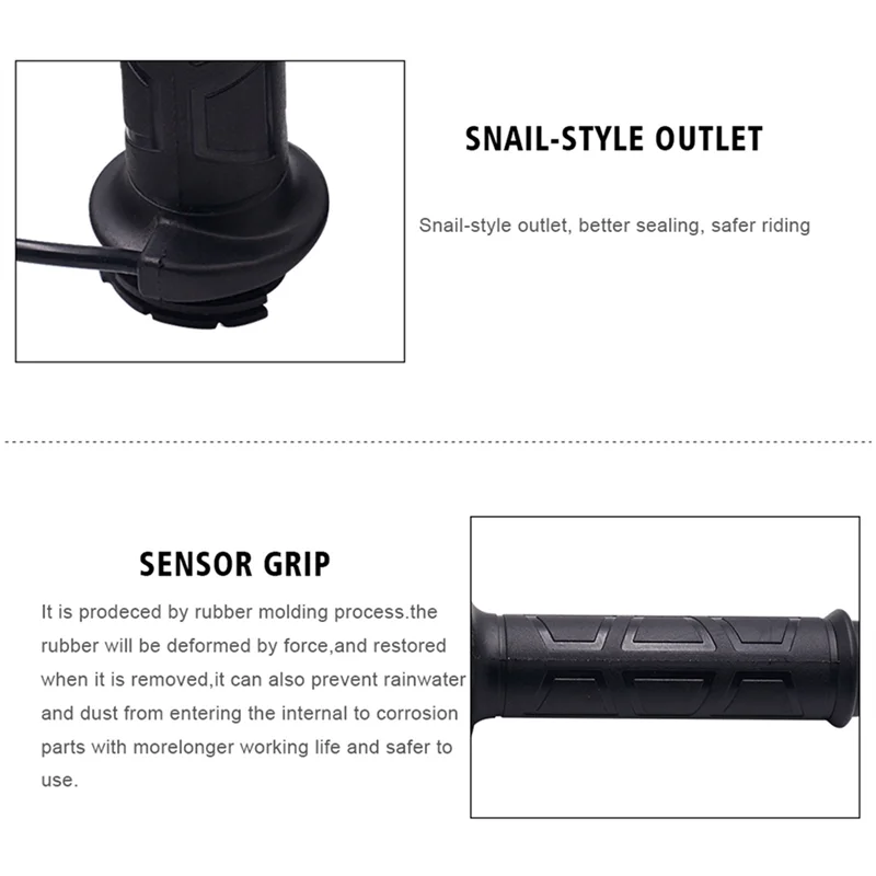 

Leading-Edge-Winter Motorcycle Heated Grips Handlebar Warmer Sleeves With Switch To Control Temperature For 22Mm Handlebar