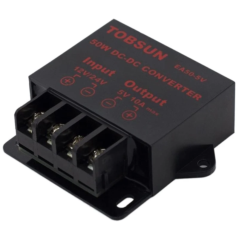 24V/12V to 5V 10A 50W Car LED Advertising Screen Power Supply Power Converter DC Transformer