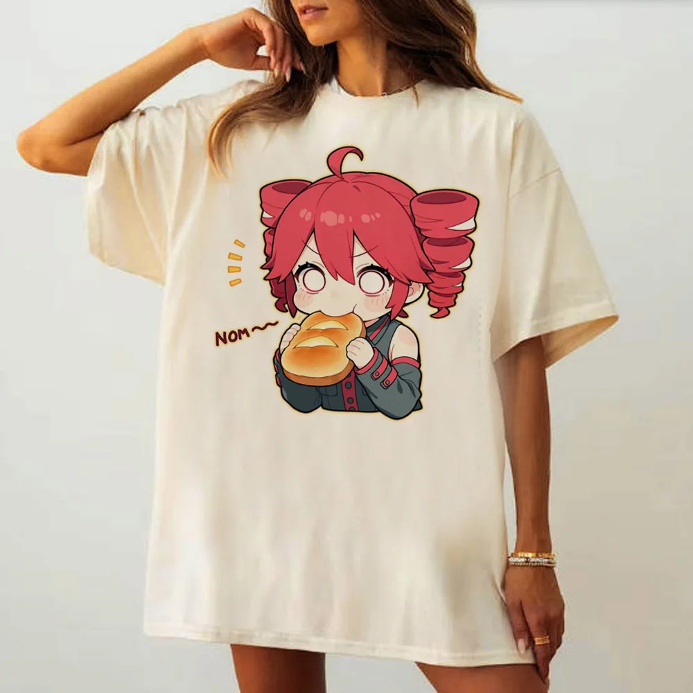 Kasane Teto female Grunge Graphic korean clothes Psychedelic t-shirt Breathable Colorful Vintage Classic hip hop harajuku