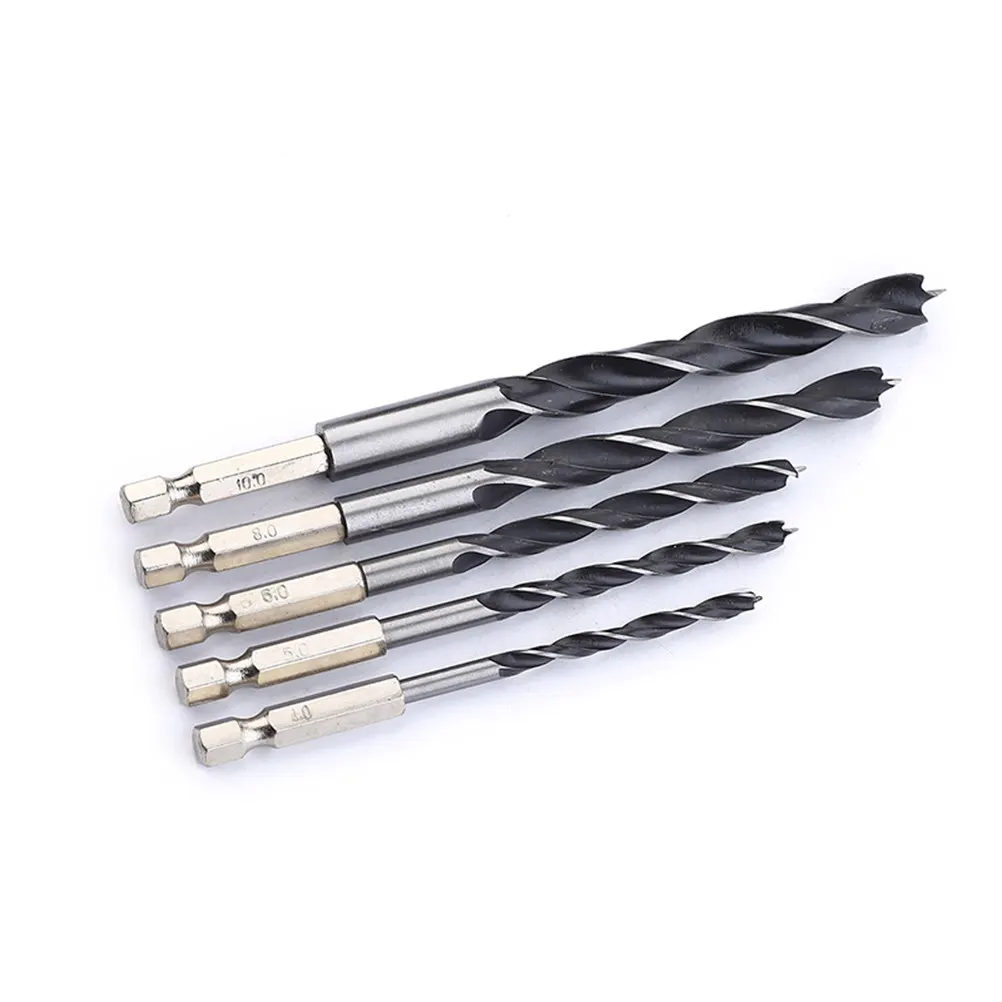 

5Pcs High Speed Steel Drill Bit Set 4 5 6 8 10Mm Split Point Spiral Flute Ejection for Stainless Steel Cast Iron
