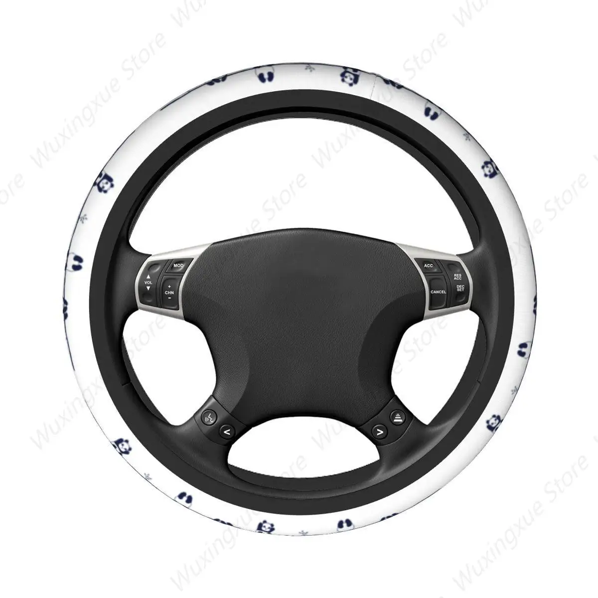 Cute Panda Car Steering Wheel Cover 38cm Lovely Animal Auto Steering Wheel Protector Suitable Car-styling Car Accessories