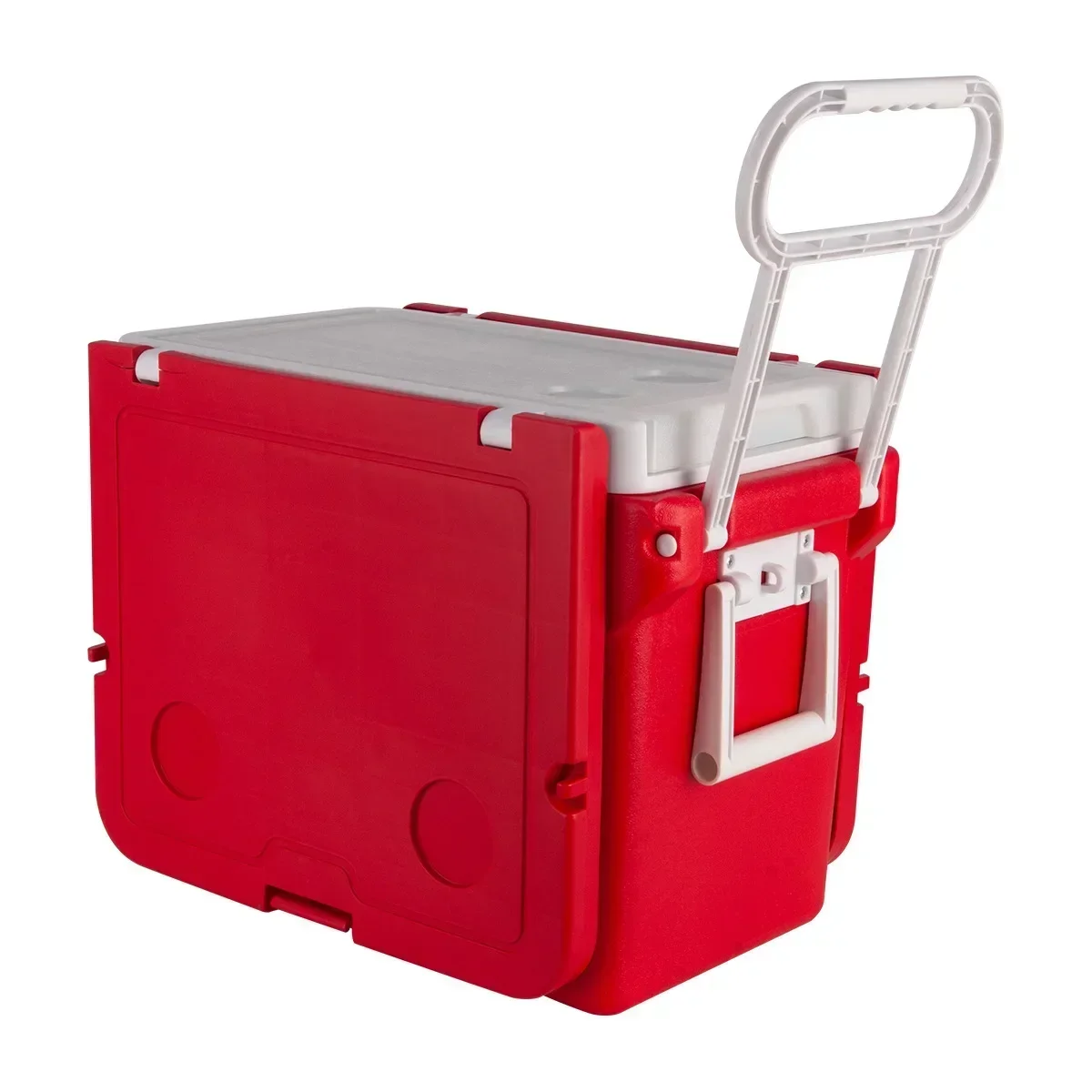 Outdoor Camping Plastic Cooler Ice Chest 32L HYOT-144 Portable Small Rectangular Push-pull Box