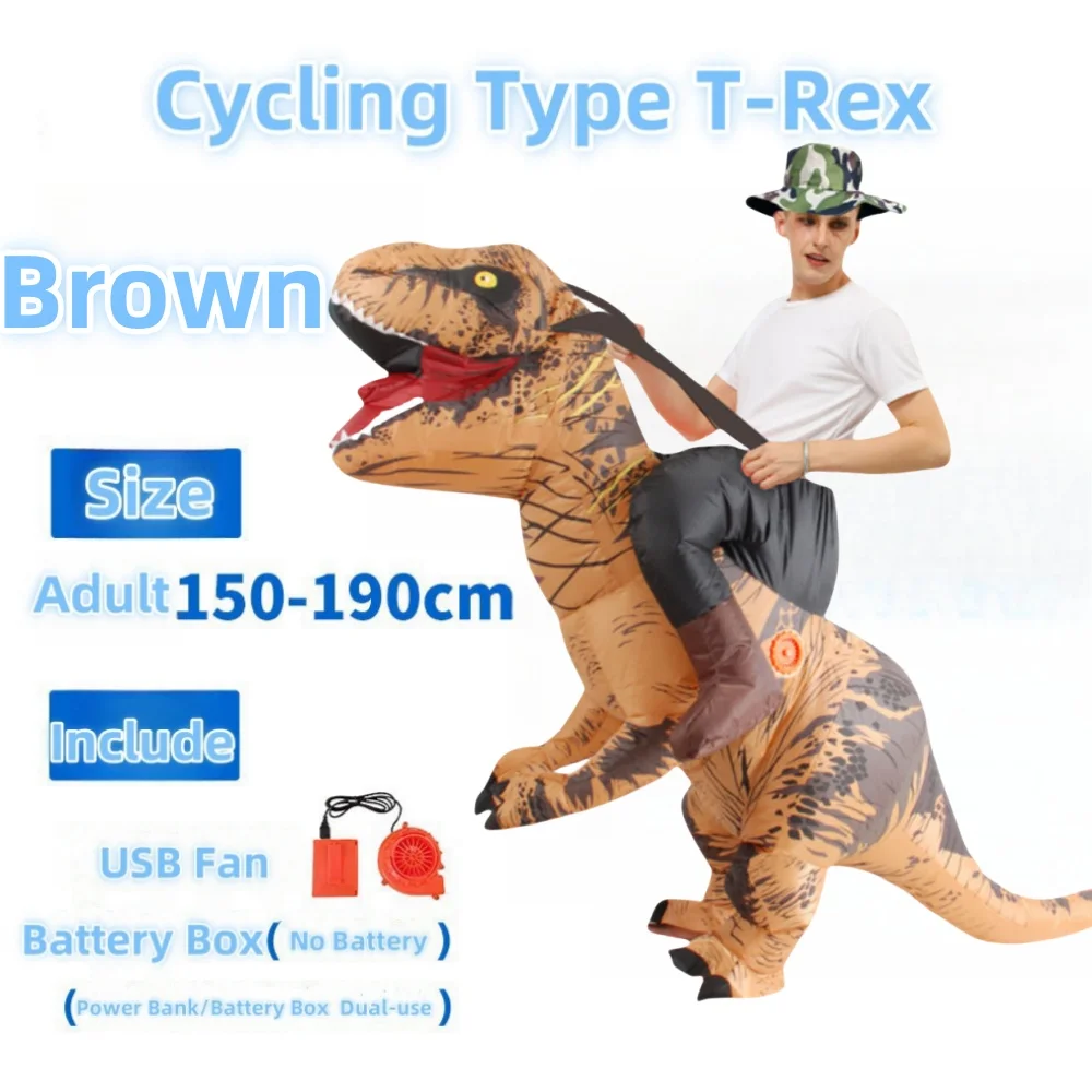 

Purim Anime Fancy Mascot Dinosaur Inflatable Costume Christmas Halloween Cosplay Costumes Dress T-rex Suit for Adult Man Woman