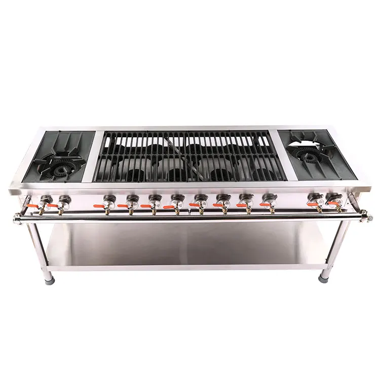 Durable Industrial Restaurant Equipment 4/6/8/10/12 Burners Commercial Gas Burners