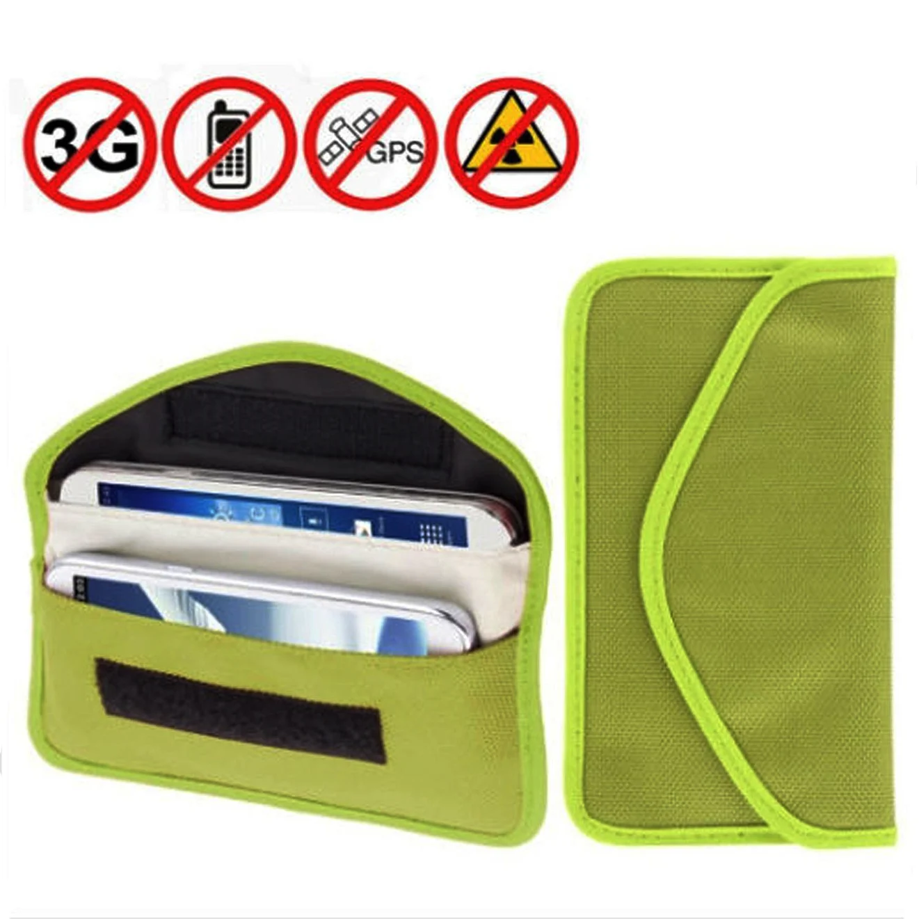 Faraday cell phone bag RFID signal shielding against radiation pouch