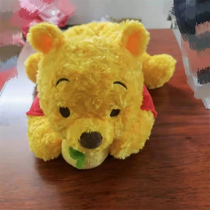 Disney Cartoon Winnie The Pooh Plush Toys Dolls Cute Tissue Box Winnie Pooh Plush Dolls Tissue Storage Box Car Decoration Gifts