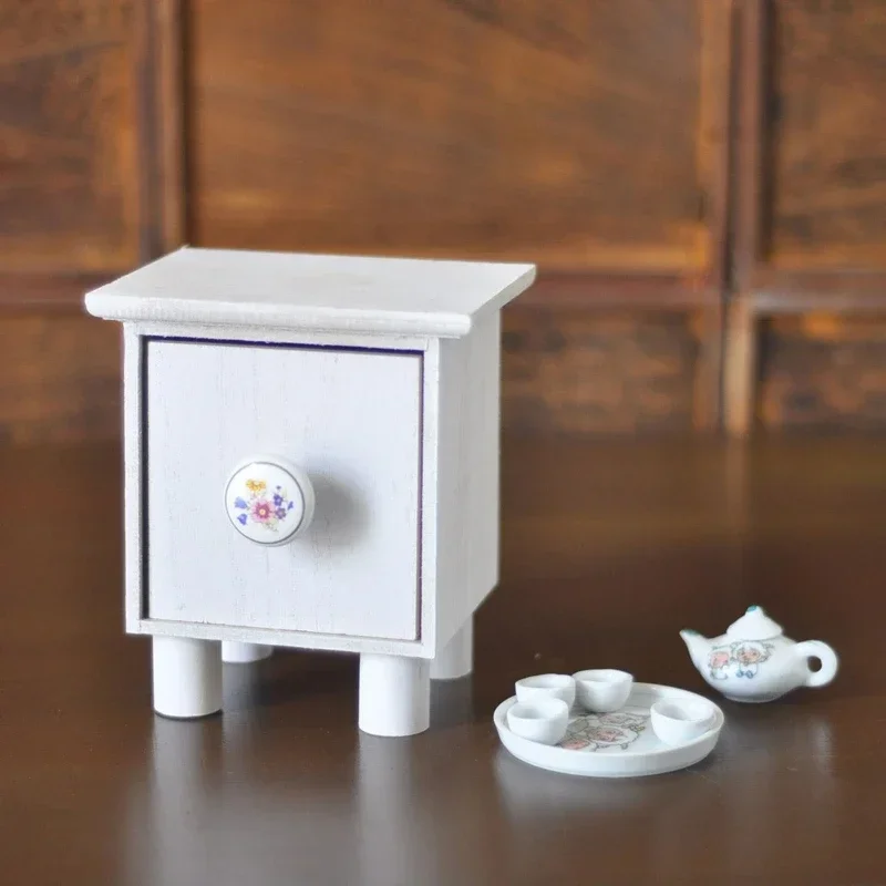 Creative Coffee Table Photography Props Newborn Mini Table with Tea Thing Practical Infant Photography Accessories Themed Shoots