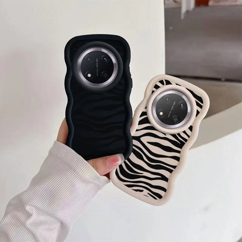 Honor X9C 5G Rayas Negras Diseñadas Para Entretenimiento Con Flexible Y A Prueba De Golpes Compatible Con Magic Honor X 6 400 5 200 7