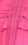 Vrouwen elegante gelaagde ruches patchwork lange jurk chique v-hals bladerdeeg volledige mouwen split maxi jurken mode dame feestgewaden - afbeelding 1