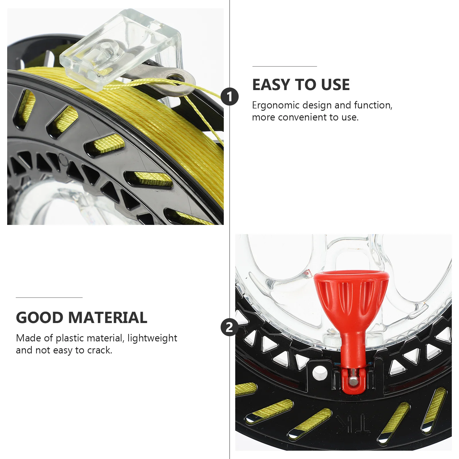 Moulinet de cerf-volant, Design ergonomique, léger, facile à utiliser, outil de sport de plein air, 1 pièce