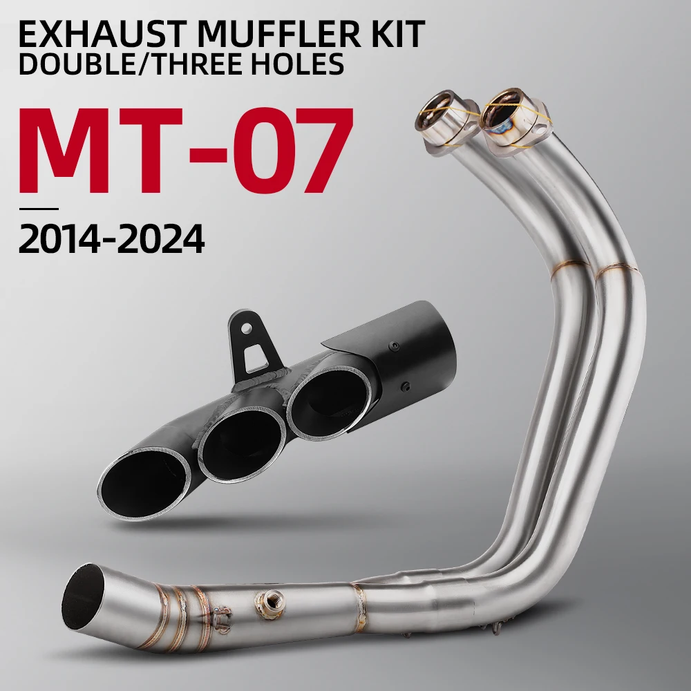 

For Yamaha MT-07 FZ-07 Motorcross Exhaust Front Pipe Motorcycle Muffler System Escape Moto Racing MT07 FZ07 2014-2024