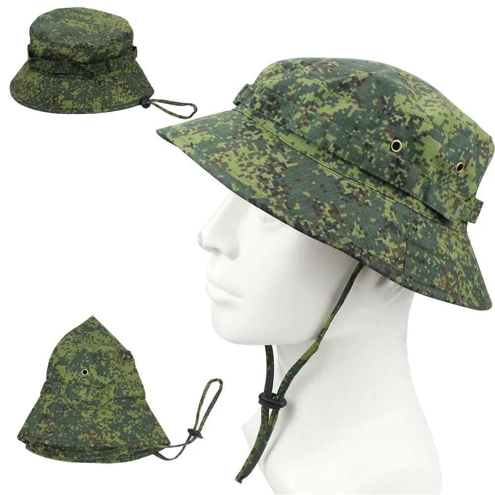 Camouflage Benny Hat Tactical Field  Outdoor Mountaineering Training Fishing Shade Fisherman Hat