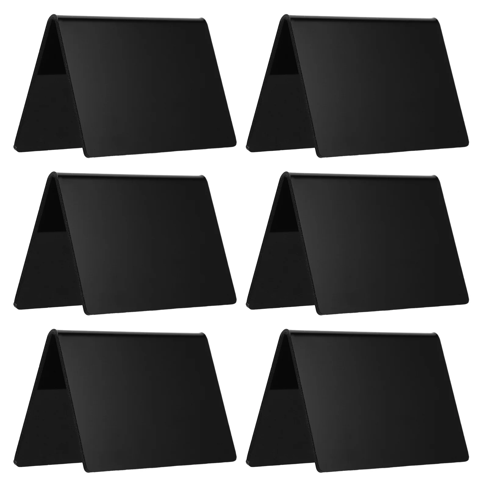 6 قطعة علامات السبورة الاكريليك الصغيرة لوحات الرسائل القابلة للمسح منضدية تسميات الطعام مخبز حفل زفاف ملصقات السبورة #1