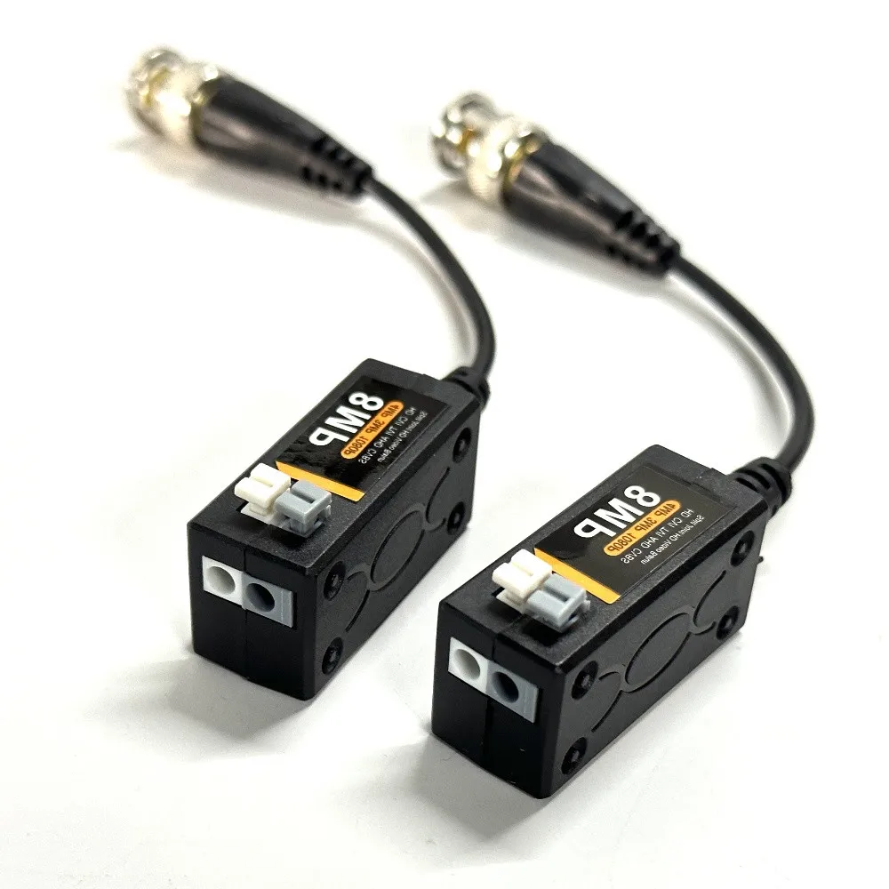

1CH Passive Coaxial HD Twisted Pair Transmitter RJ45 UTP BNC Video Balun For CVI/HDTVI/AHD 8MP 5MP 1080P 960P 720P CCTV Camera