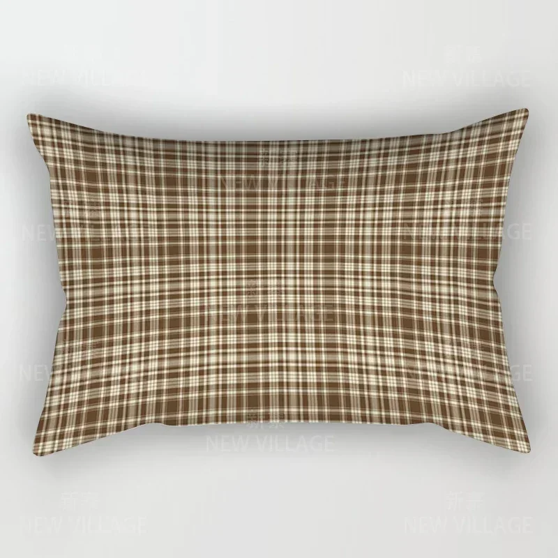 Simple line checkered pillowcases sofa cushion covers home decoration pillowcases can be customized for you at 30x50 40x60 50x80