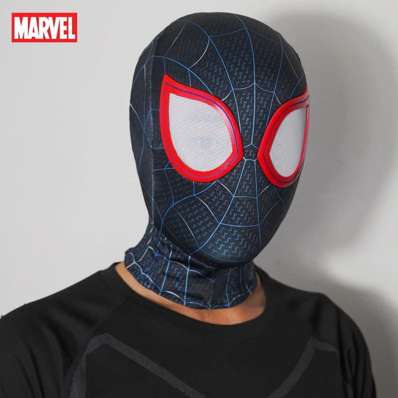 

Marvel Spider Man 3d Mask Miles Morales Into The Spider Verse 1:1 Handmade Cosplay Costume Masks Replica Birthday Gift