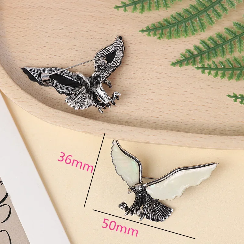 Модная брошь в виде орла из натуральной ракушки, винтажная подвеска в виде животного, значок на лацкане, броши для изготовления ожерелья своими руками, ювелирные изделия, 1 шт., 36x50 мм Модная брошь в виде орла из натуральной ракушки, винтажная подвеска в виде животного, значок на лацкане, броши для изготовления ожерелья своими руками, ювелирные изделия, 1 шт., 36x50 мм