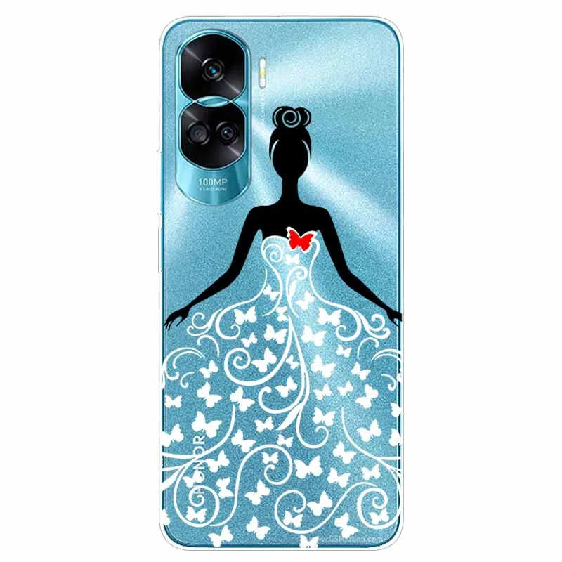 For Honor 90 / 90 Lite / 90 Pro Case 5G Transparent Silicon TPU Soft Phone Cover for Honor 90 Lite 2023 Cases Honor90 Clear Capa