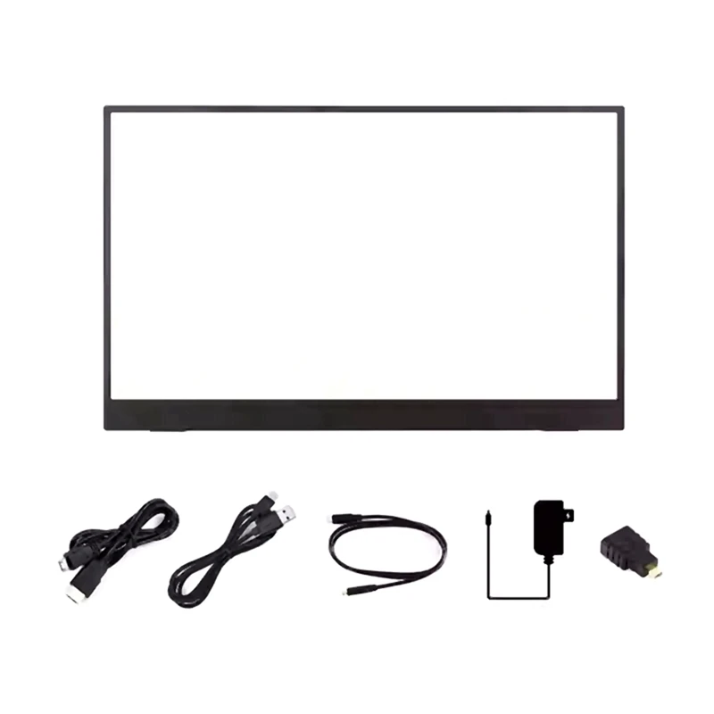 15.6Inch Touch Screen LCD Portable Type-C/MiniHDMI-Compatible Interface IPS Display for 5, Mobile Phone EU-A82Z